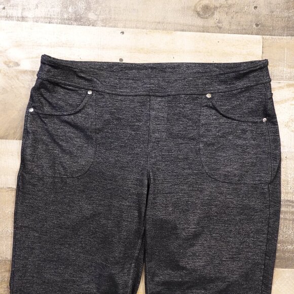 Athleta Metro Flare Pants Women’s XL Black Heather Stretch Comfort - Picture 2 of 14